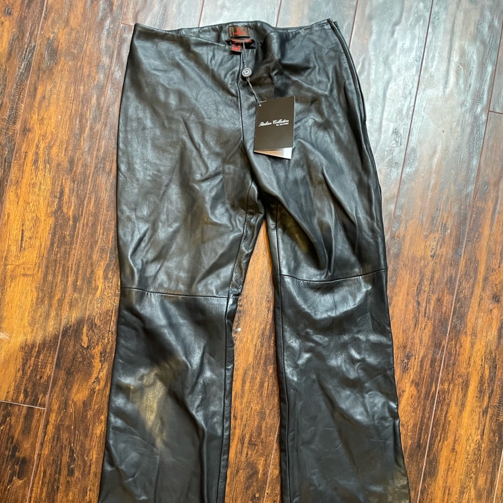 NWT Danier Low Rise Leather Pants